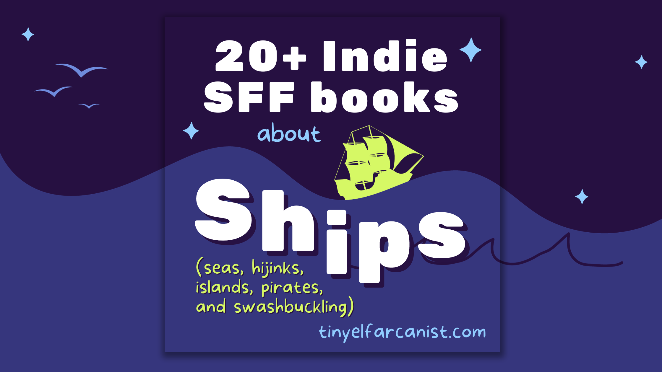 20+ indie SFF books about ships